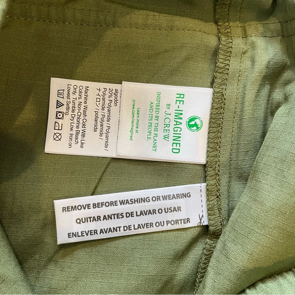 J Crew Pull-On Cargo Short General Surplus Green Size Medium - Picture 12 of 14